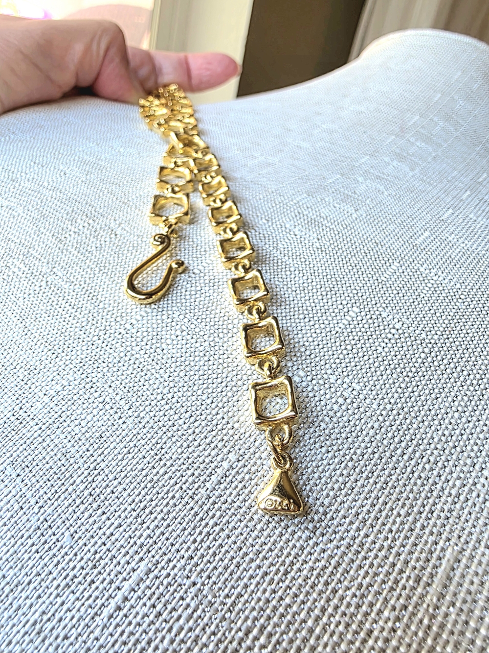 Liz Clairborne Vintage boutique-style fashion Y-drop collar statement necklace - Picture 13 of 13
